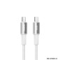 USB-C Cable REMAX Fonsu RC-C100 – USB-C to USB-C 30W 1.2 m White USB-C Cable REMAX Fonsu RC-C100 – USB-C to USB-C 30W 1.2 m White