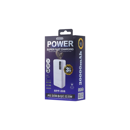 Power Bank 30000 mAh à Charge Rapide PD + QC - REMAX RPP-506 REMAX - B