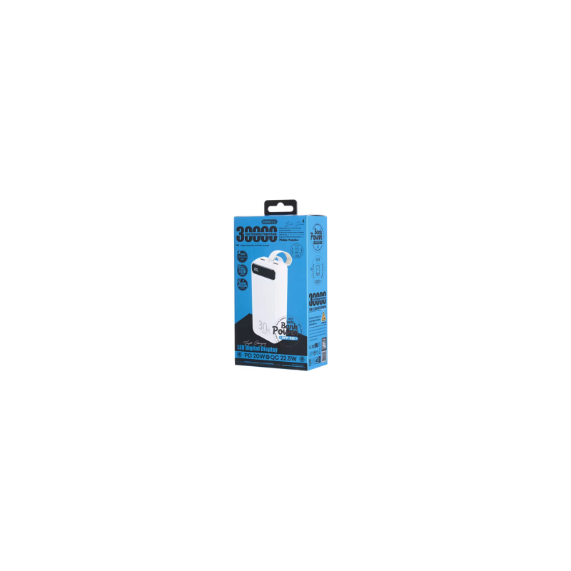 Power Bank 30000mAh REMAX Bole Series RPP-522 - Blanc