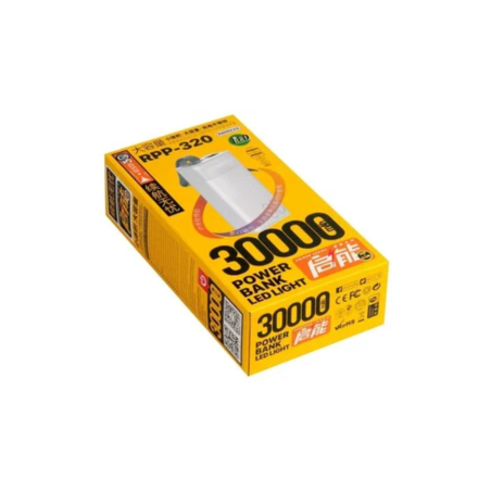 Power Bank 30000mAh REMAX Chinen Series RPP-320 - Blanc — REMAX · Smarty Paris 18e