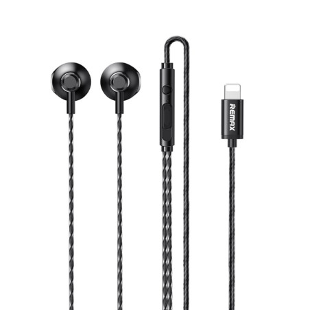 Écouteurs Remax RM-711i Lightning métal 1,2 m noir