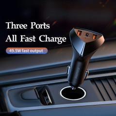 Remax RCC323 49.5W Car Charger Black | Smarty