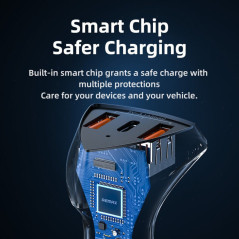 Remax RCC323 49.5W Car Charger Black | Smarty