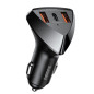 Car Charger Remax RCC323 Alien III Series – 49.5W, 2 USB + USB-C, Black