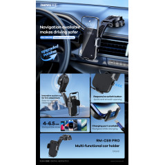 Support voiture REMAX RM-C59 PRO Noir | Smarty