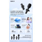 Microphone sans fil Type-C REMAX K09 Ryusic – 80 mAh Noir