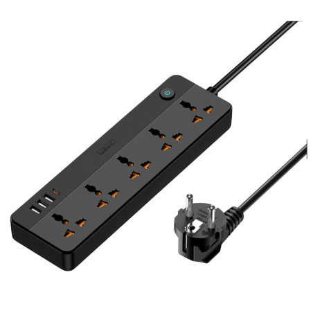 Multiprise REMAX RP-U160 5 prises USB-C | Smarty