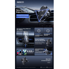 Support téléphone voiture REMAX RM-C02 Noir