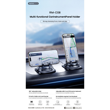 Car Phone Holder REMAX RM-C08 – Black