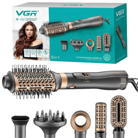 Brosse Chauffante 1000W Moteur DC VGR V491 6 en 1 · Smarty P