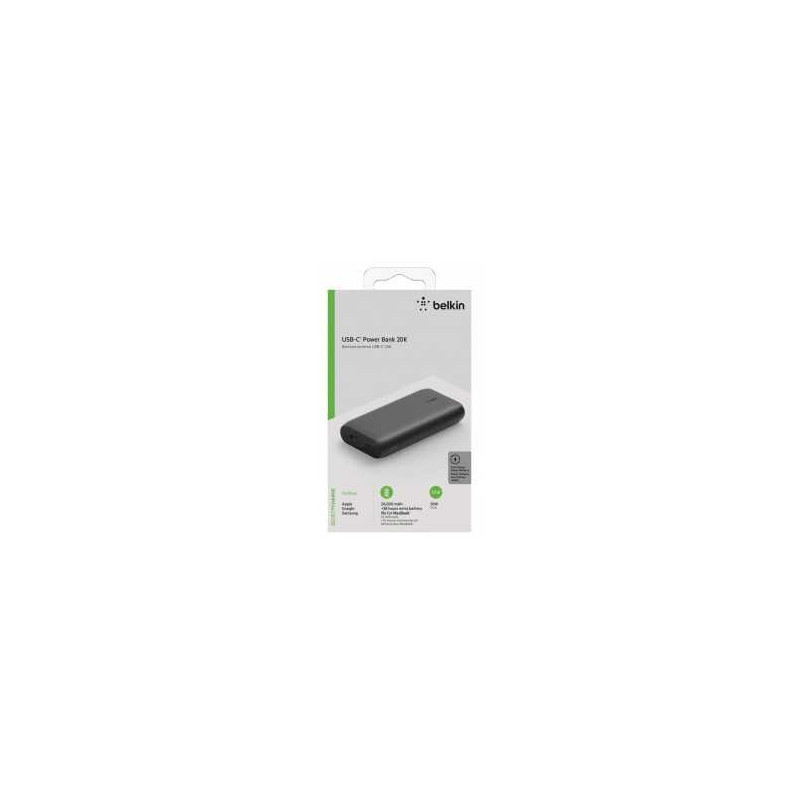 Power Bank BELKIN BOOST↑CHARGE™ 20000mAh 30W (Compatible avec UltraBook et MacBook) - Noir