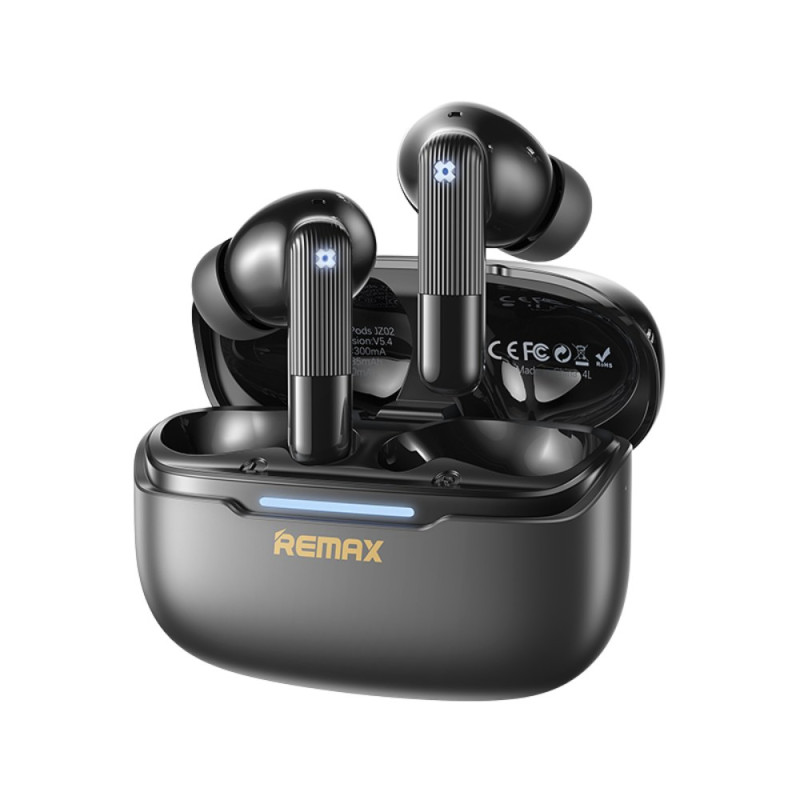 Écouteurs sans fil REMAX CozyPods JZ02 – 3 micros ANC+ENC, Noir