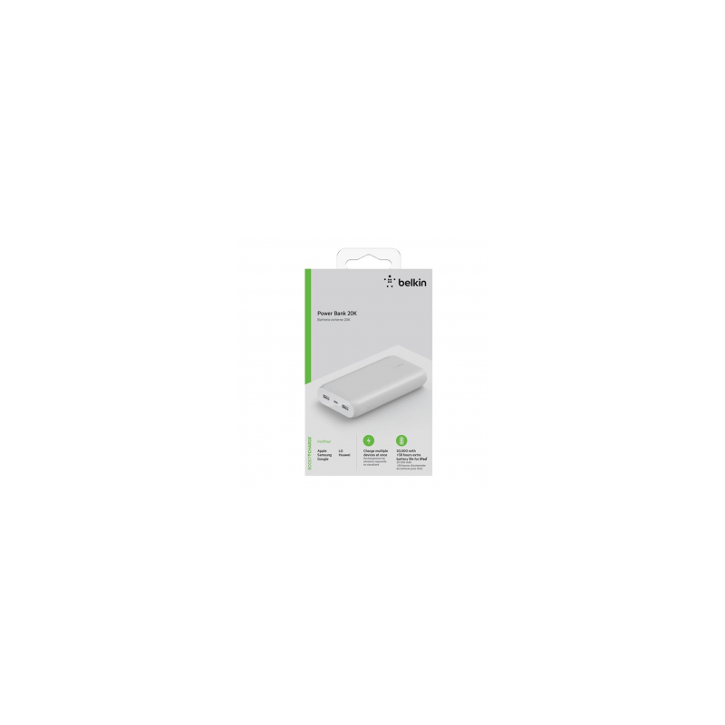 Power Bank BELKIN BOOST↑CHARGE™ 20000mAh 30W (Multi-port) - Blanc