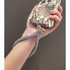 Collier de Coque de Téléphone en Strass Crochet De Renfort E