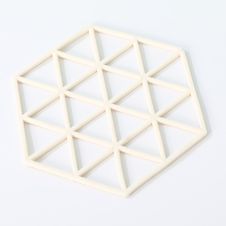 Dessous de Plat Silicone en Triangle - Blanc · Smarty Paris