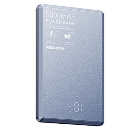 Batterie externe REMAX RPP-107 5 000 mAh Bleu | Smarty