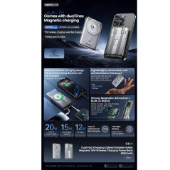 REMAX Power Bank CX-1 5,000mAh Silver | Smarty