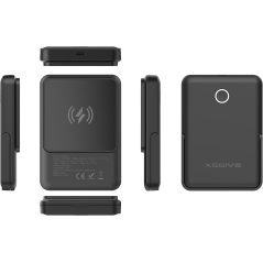 Batterie externe magnétique XSSIVE XSS-PB42B – 5 000 mAh Noir