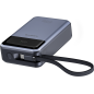 Batterie externe XSSIVE XSS-PB44 – 20 000 mAh, câble USB-C, 65W, noir Batterie externe XSSIVE XSS-PB44 – 20 000 mAh, câble USB-C, 65W, noir