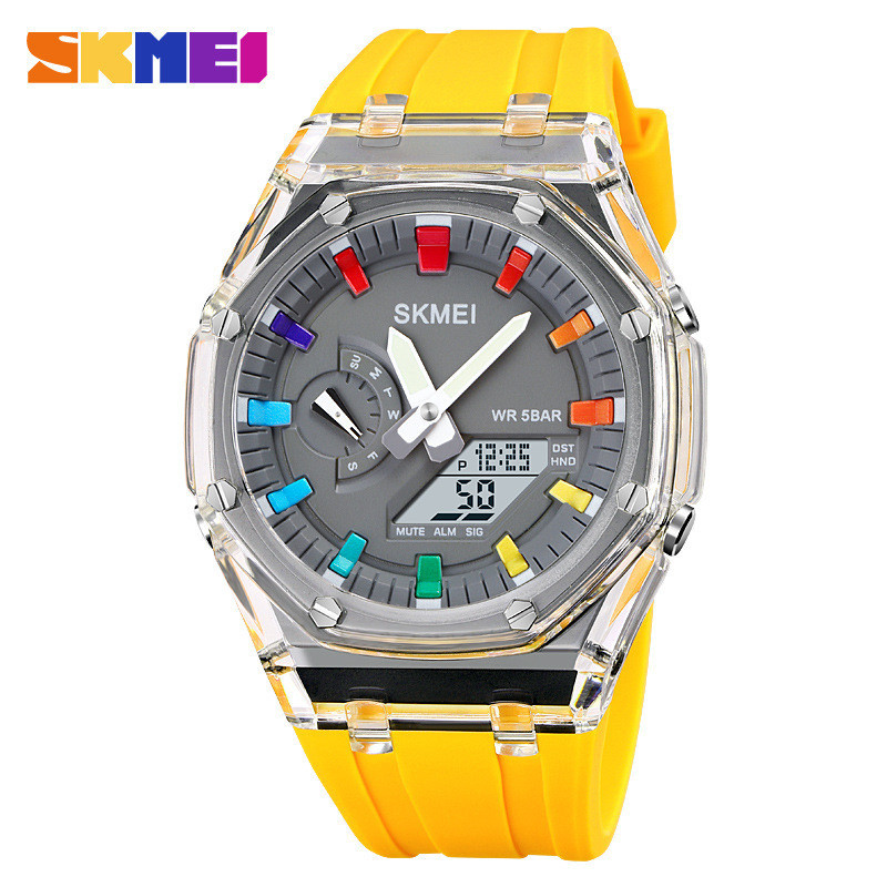 Electronic Multifunction Watch ECO – Luminous, Daily Water Resistant, Yellow
