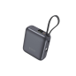 Batterie externe Devia Ultra1 – 10 000 mAh, PD 35W, câble intégré, Gris Batterie externe Devia Ultra1 – 10 000 mAh, PD 35W, câble intégré, Gris