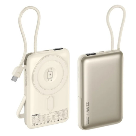 Batterie externe Remax MC-01 – magnétique 10 000 mAh, 22,5 W, gris