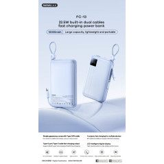Batterie externe REMAX FC-13 10 000 mAh Blanc | Smarty
