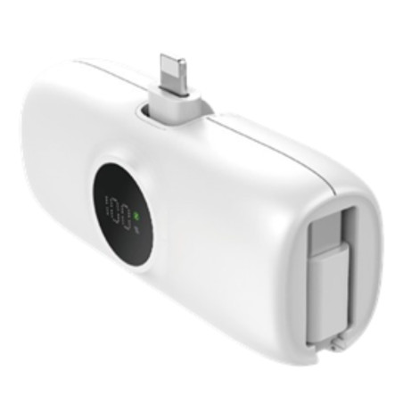 Power Bank XSSIVE XSS-PB40LW – 5000mAh White USB-C 20W with cable for iPhone and iPad