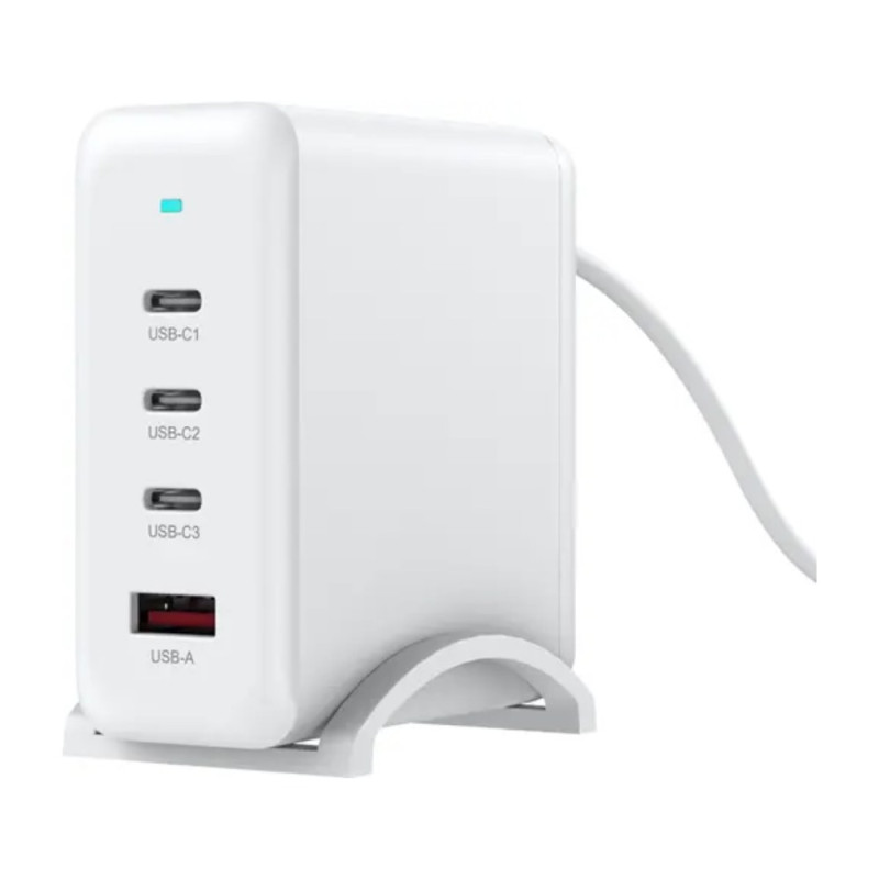 Chargeur rapide PD GaN Xssive XSS-AC85 – 100W Blanc Chargeur rapide PD GaN Xssive XSS-AC85 – 100W Blanc