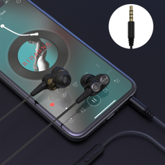 Devia Smart EM009 Wired Earphones Black | Smarty