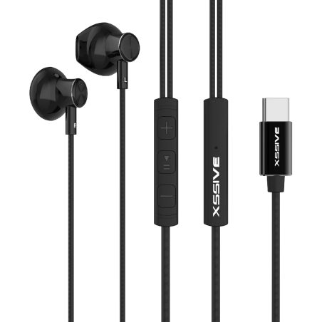 Stereo Earphones XSSIVE XSS-EP18 – USB-C Black