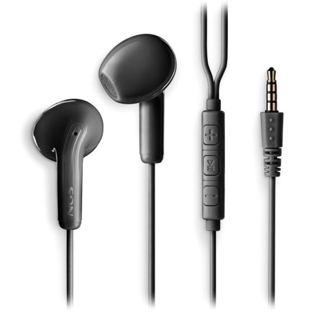 Hands-Free Earphones NGS Cross Flip – 3.5mm Jack 1.2m Black