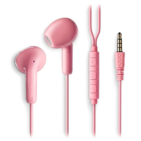 Hands-Free Earphones NGS Cross Flip – 3.5mm Jack 1.2m Pink