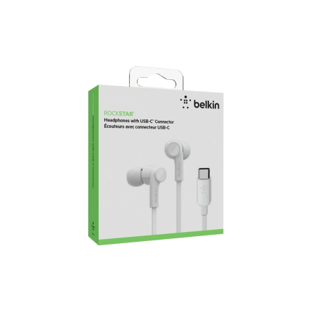 Ecouteurs Kit Main Libre Type-C BELKIN - Blan | Smarty Paris
