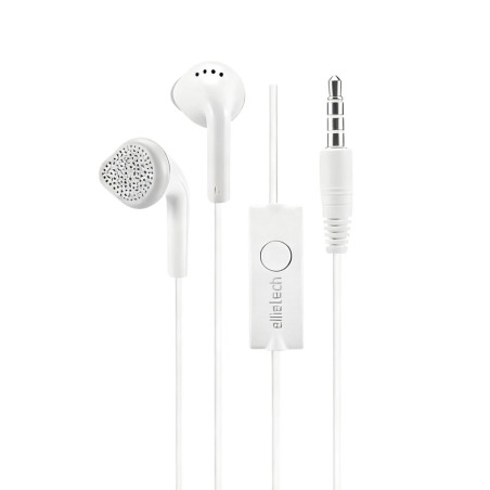Écouteurs stéréo Ellietech AT226 – Jack 3,5 mm Blanc