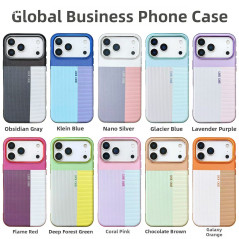 Coque iPhone ECO porte-cartes magnétique PC bleue