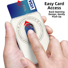 Coque iPhone ECO porte-cartes magnétique PC bleue