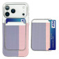 Coque de protection ECO pour iPhone – PC, porte-cartes magnétique, insertion latérale, violet
