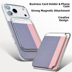 Coque iPhone ECO porte-cartes magnétique PC blanche