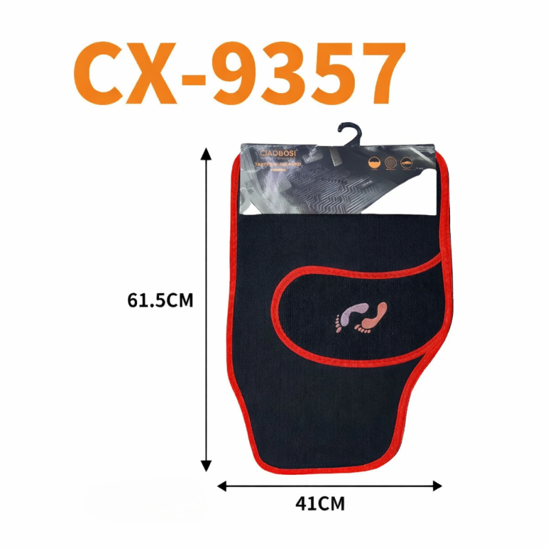 Ensemble de tapis de sol auto universels (4 pièces) CIAOBOSI CX-9357 - Rouge — Accessoire · Smarty Paris 18e