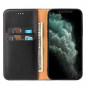 Étui portefeuille 2-en-1 cuir PU Mayline – Samsung M noir