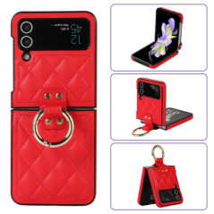 Coque Samsung Galaxy Z Flip rouge matelassé ECO