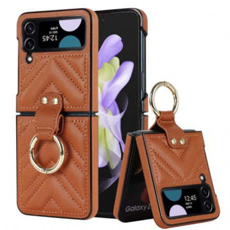 Coque de protection ECO – Samsung Galaxy Z Flip Marron effet matelassé