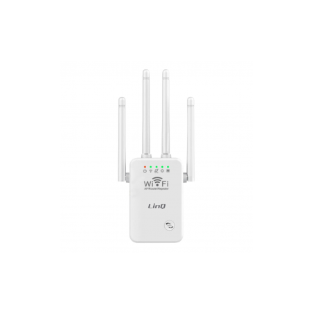 Extendeur Wifi Sans fil Longue Portée 300Mbps 4 Antennes Réglables Lin