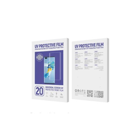 Film de protection UV pour écran universel 0,19 mm - 20 Pcs (Code CUTTING) | Smarty Paris