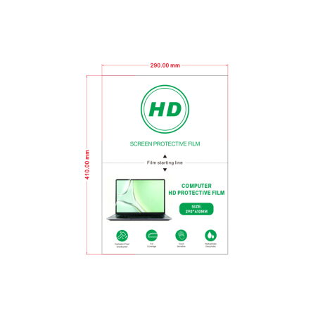 Film Protection avant pour Ordinateur (jusqu’à 16") Série Green G34 - 10 Pcs | Smarty Paris