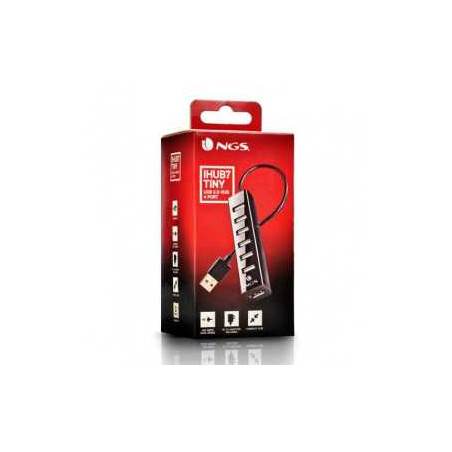 HUB NGS IHUB7 Tiny USB 2.0 Avec de 7 Ports et Alimentation Externe - N
