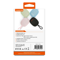 Enceinte Bluetooth portable XSSIVE XSS-BSP16RG – Or rose