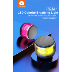 Mini haut-parleur WUW R213 – Bluetooth, lumières RVB