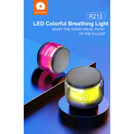 Mini haut-parleur WUW R213 – Bluetooth, lumières RVB